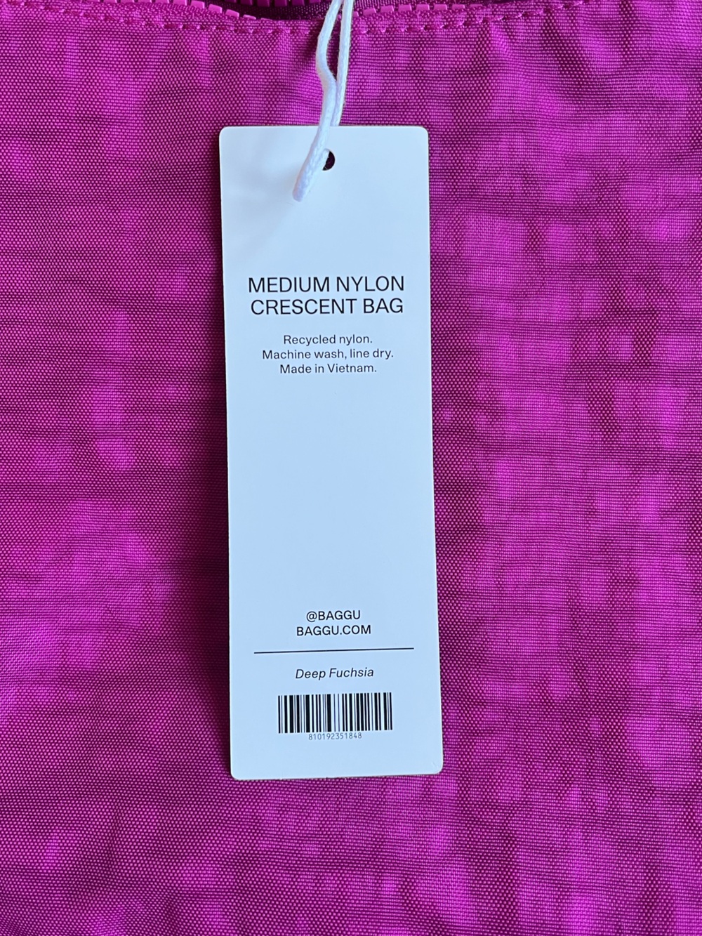 BAGGU Deep Fuchsia Medium Crescent BNWT - Picture 4 of 12